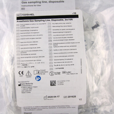 10PCS/Bag 73319-HEL for GE Disposable Anesthesia Gas Sampling Line
