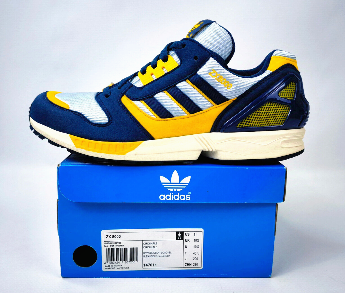 adidas ZX 8000 Torsion Dawn Blau Gr. UK 10.5 / Eur 45 1/3 147011