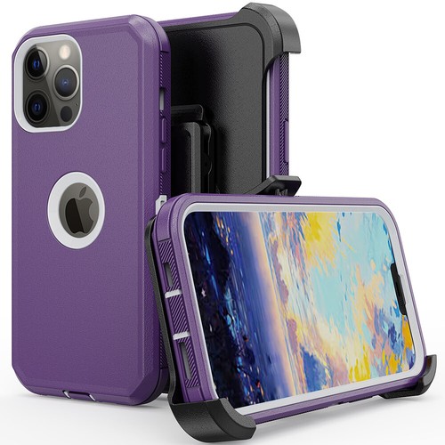 For iPhone 13 12 Mini 11 12 13 Pro Max Shockproof Rugged Cover Case + Belt Clip - Picture 48 of 71