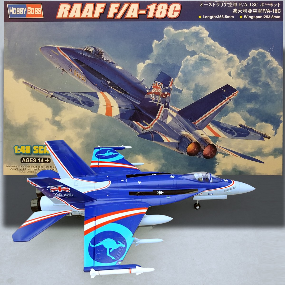 HOBBY BOSS 1/48 85809 RAAF F/A-18C HORNET MODEL KIT 2019 New Stock