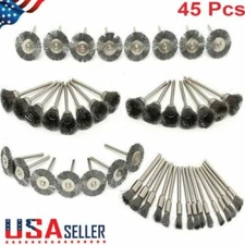 Stainless Steel Wire Brush Set Dremel Tool Rotary Die Grinder Removal Wheel 2019