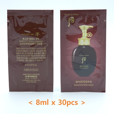 The History of Whoo Whoo Spa Essence Shampoo 8ml x 30pcs Anti Aging K-Beauty