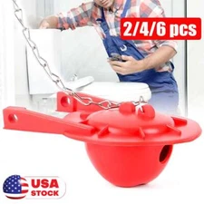 2/4/6x Toilet Flapper Ultra High Performance Universal Flapper 3-In Flush Valves