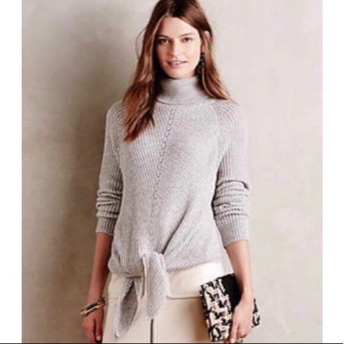 Moth Anthropologie Gray Turtleneck 