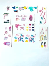 Creative Memories  It's A Girl Stickers, Mrs Grossman Stickers,  It's a Girl