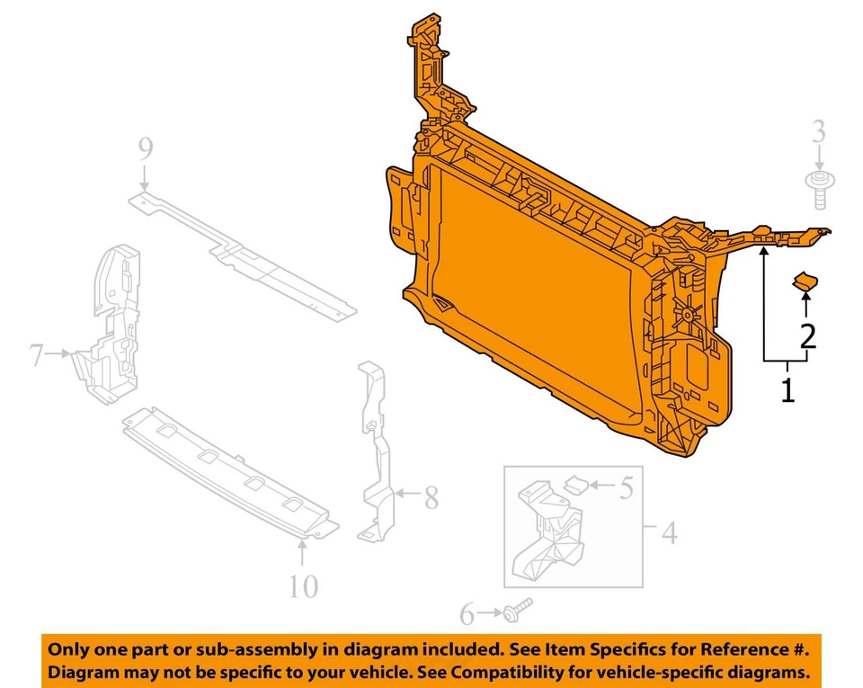 (SOLO RECOGIDA LOCAL) Soporte de núcleo de radiador compatible con AUDI Q3 2038011 19-23 Foto 3 de 4
