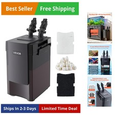 396GPH Canister Filter, 4-Stage External Aquarium Filter with Powerful Pump, ...