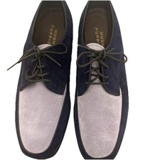 Zapatos Oxford Hush Puppies de Colección Años 90 Dos Tonos Gamuza Sillín - Mujer 9.5 M