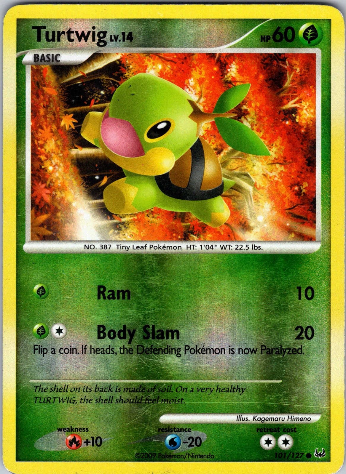 Turtwig 101/127 Platinum Pokemon TCG LP Reverse Holo