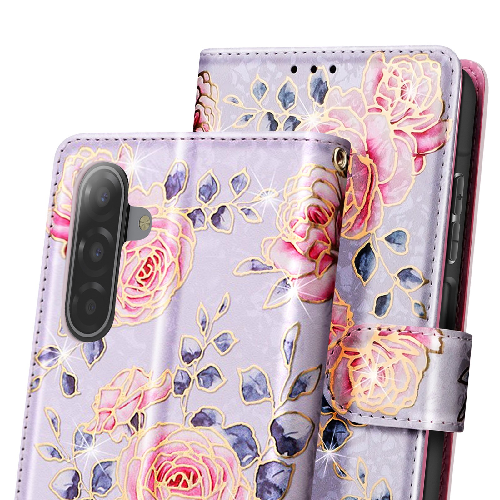 Coque portefeuille Galaxy A17 Avizar anti-chute pour sécuriser vos cartes