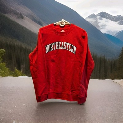 Fanatics Northeastern Red Crew Neck SweatShirt Sz M NWT - $44.98 retail