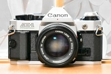 Canon Film camera used AE 1 PROGRAM with prime lens AE 1 FD 50mm f1.4 Used Fr