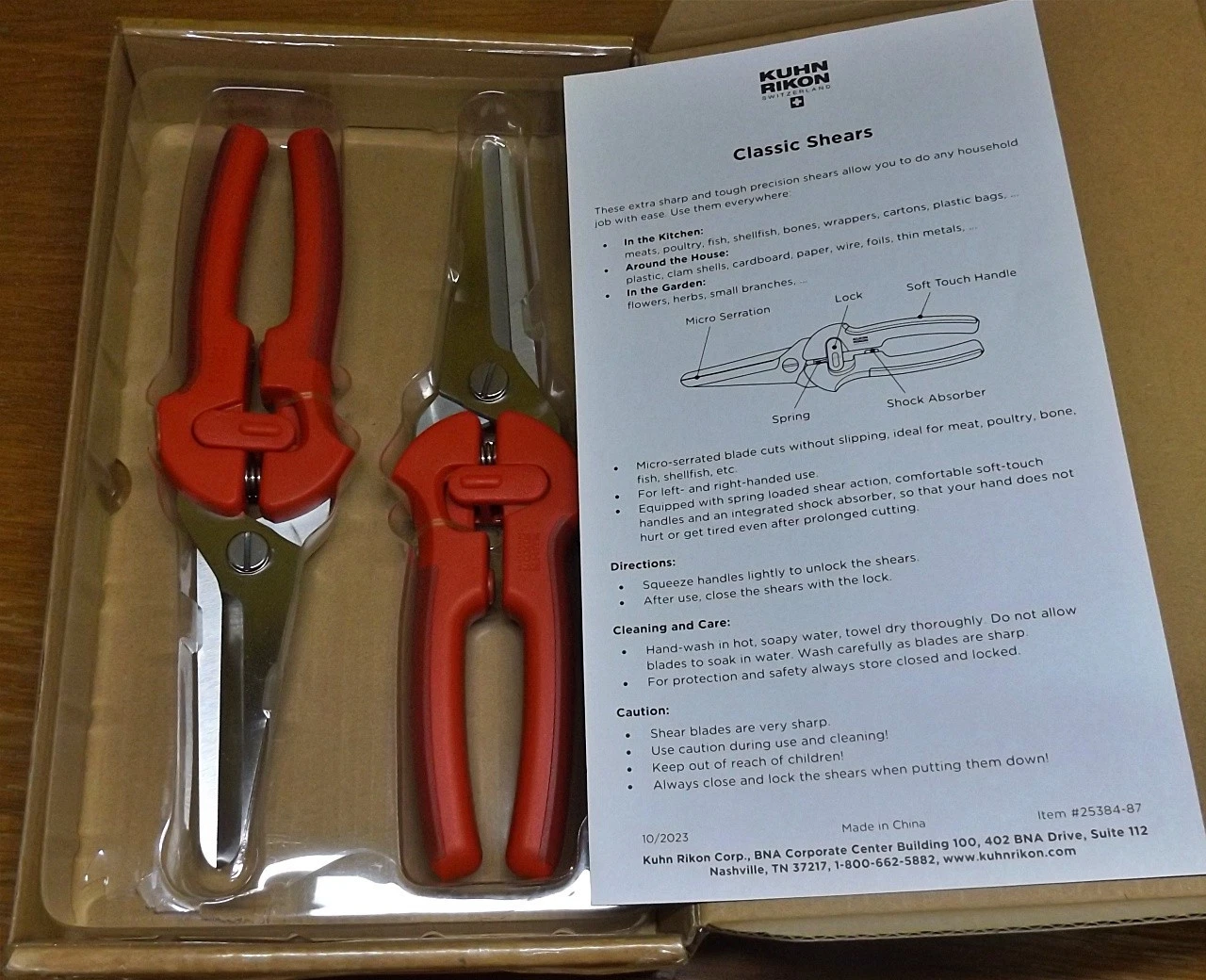 Kuhn Rikon Set of 2 Self Sharpening Classic Kitchen Shears Red K92401
Opens in a new window or tab