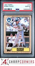1987 TOPPS #773 ROBIN YOUNT BREWERS HOF PSA 10
