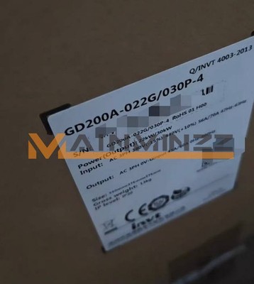 1PC INVT Inverter GD200A-022G/030P-4 22KW New