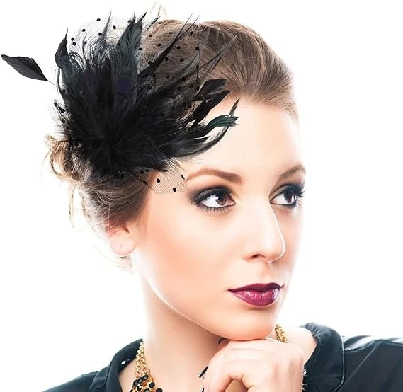 Feather Original Vintage Hats Women display picture 3