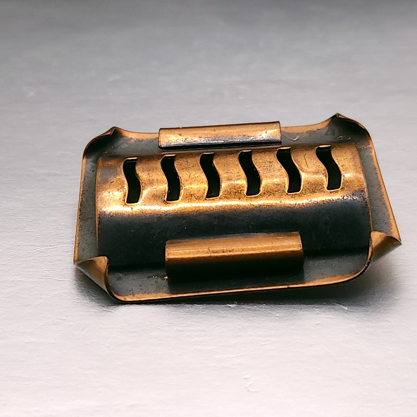 Vintage Solid Copper Rectangular South Western Br… - image 3