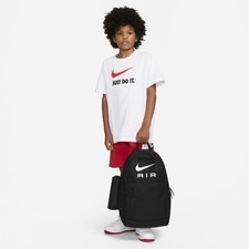 Image of Nike Kids Backpack 20L Black White DR6089-010 School Sports Bag Pencil Case