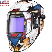 Auto Darkening Welding Helmet W/ True Color Lens & Comfortable Headgear New
