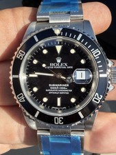 Rolex Rolex Submariner Date 16610 E Serial 1990 Vintage Tritum Dial Full Open Papers!