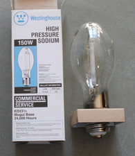 Westinghouse High Pressure Sodium 150W Bulb ED 23 1/2 CLEAR mogul base