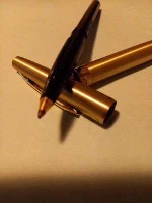 Kugelschreiber Vintage 60er Pentel excalibur Jahre Schreibfarbe Schwarz Gold