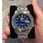 Vintage Seiko 5 Sports 40mm Automatic Blue Dial Day/Date Stainless Steel
