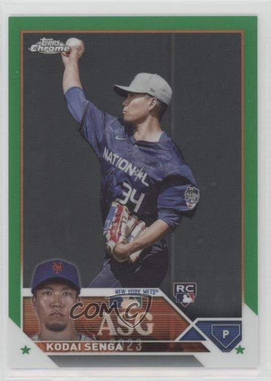 2023 Topps Chrome Update All-Star Game Green Refractor 84/99 Kodai Senga 14ll