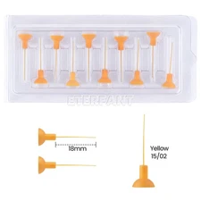 20PC Dental Sonic Irrigator Tips Endo Sonic Activator Tips For Root Canal Yellow