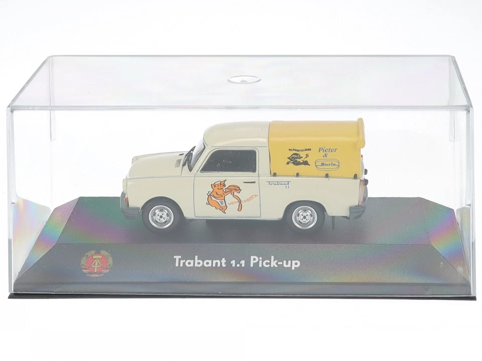 Trabant 1.1 Pick-Up Plane DDR Ostalgie diecast model car 7230038 Atlas 1:43 - Image 4 of 4