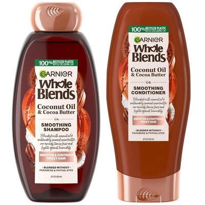 Garnier Whole Blends Coconut Oil & Cocoa Butter Smoothing Shampoo and Conditione