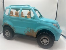 Barbie SUV Camping Fun Jeep 2016 Teal Off Roa...