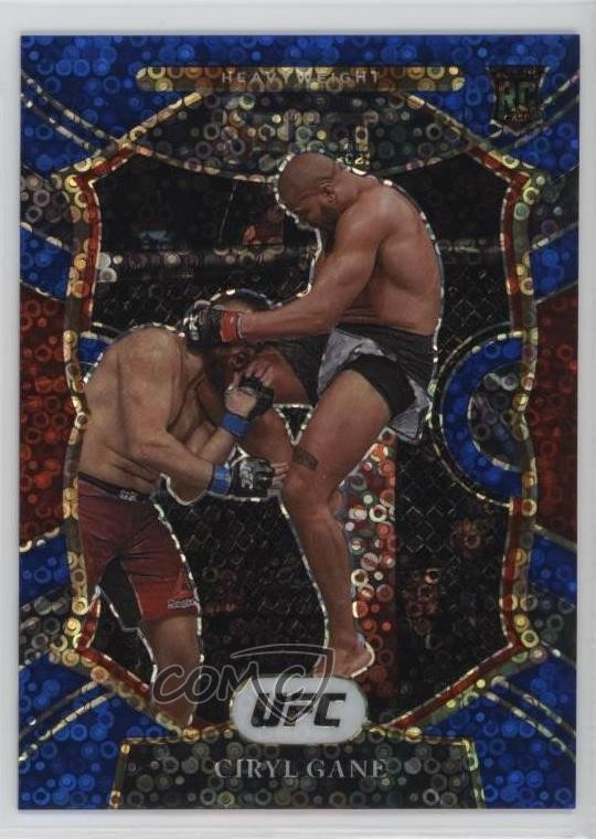 2021 Panini Select UFC Concourse Blue Disco Prizm 4/99 Ciryl Gane #98 0zz3