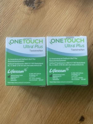 One Touch Ultra Plus Teststreifen 2 x 50 Stück Neu OVP