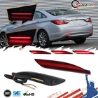 For 2011-14 Hyundai Sonata LED Bumper Rear Fog Light Tail Brake Signal Lamps Set