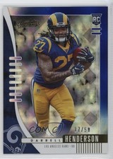 2019 Panini Absolute Rookie Blue Diamonds /50 Darrell Henderson #109 1n93