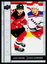 2021-22 Upper Deck Jack Hughes / Alexis Lafreniere CL #200 NHL