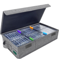 Cassette Tape Storage Box, Practical Cassette Tape Holder 16.34 X 9.25 X 3.54 In