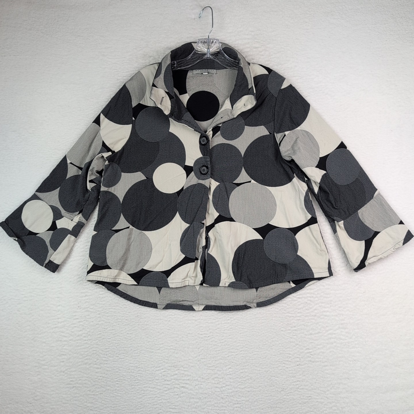 Bryn Walker Oversized Tunic Button Down polka dot… - image 1