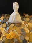 1 LB Unsearched World Coins Lot Mixed Foreign Coin Collection Treasure Bag