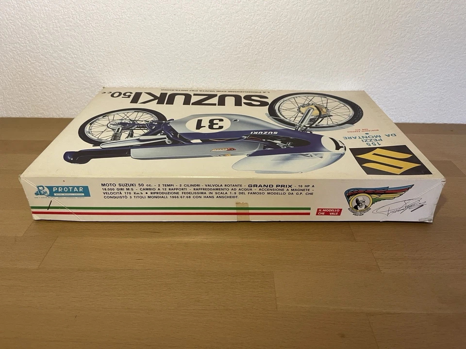 Protar 1:9 Suzuki 50cc Grand Prix – Vintage Modellbausatz- OVP- RAR! - Bild 4 von 4