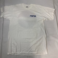 Vintage 90's Pepsi T Shirt Mens XL White Promo Double Sided Single Stitch