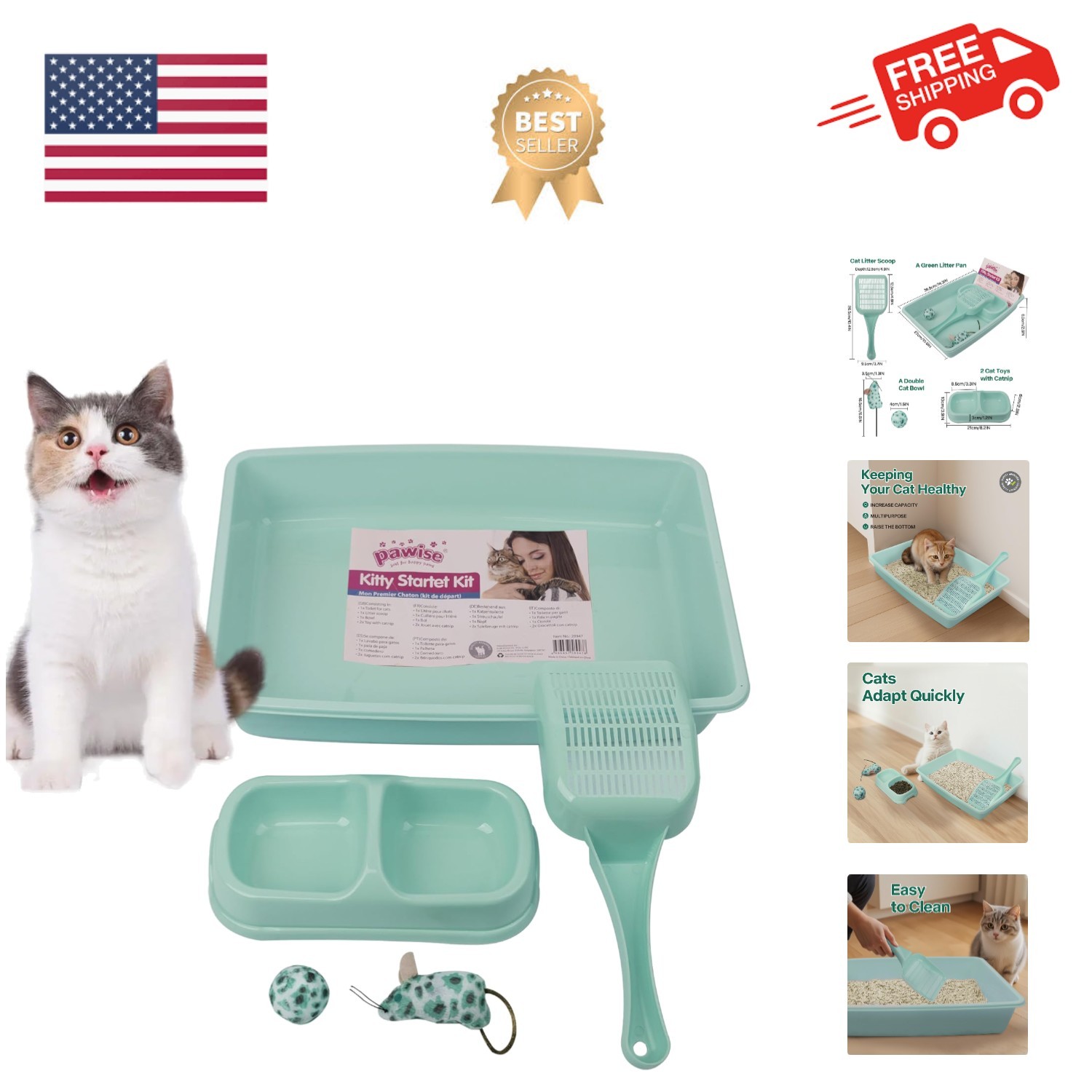 Starter Kit, Low Entry Baby Kitten T...