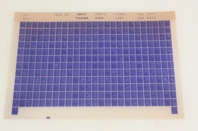 Mack CK001 1CK1271 - 3CK0513 Parts Book Microfiche NOS