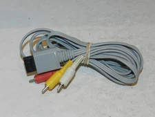 Official Nintendo Wii Composite Audio Video AV Cable RVL-009 OEM Genuine Used