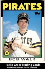 1986 Topps Traded Bob Walk #120T Pittsburgh Pirates MLB Baseball