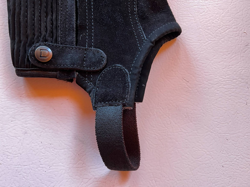 Dublin schwarze Wildleder Halbchaps, Gr. XL, nie getragen - Bild 8 von 8