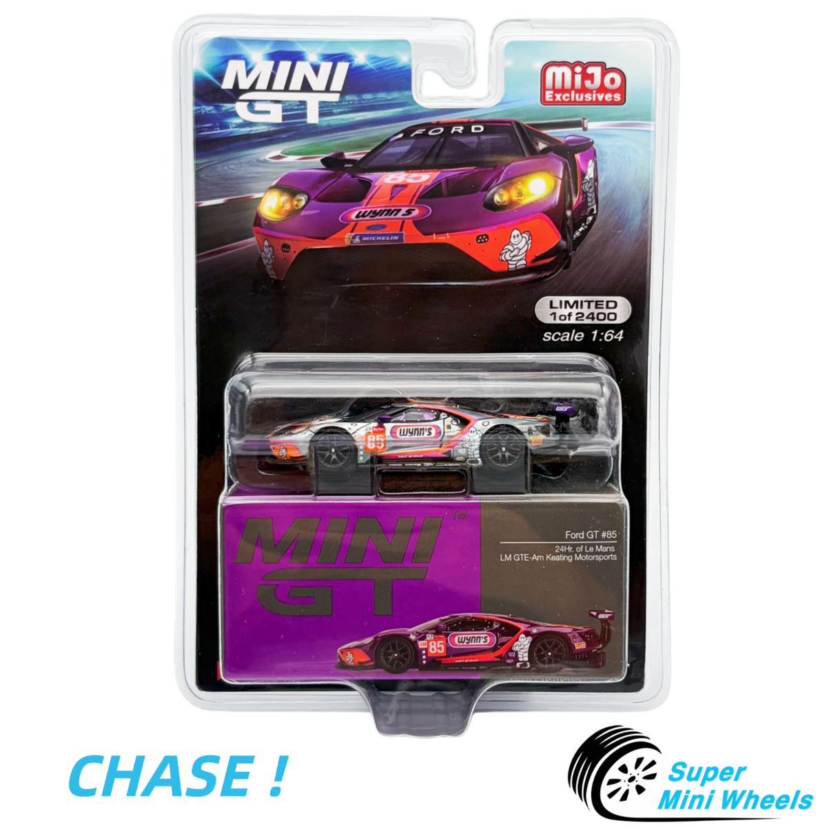 CHASE ! Mini GT 1:64 Ford GT #85 24H Le Mans LM GTE-Am Keating