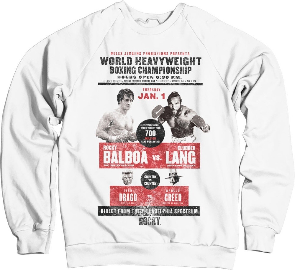 Rocky World Heavyweight Poster Sweatshirt White 9290₽