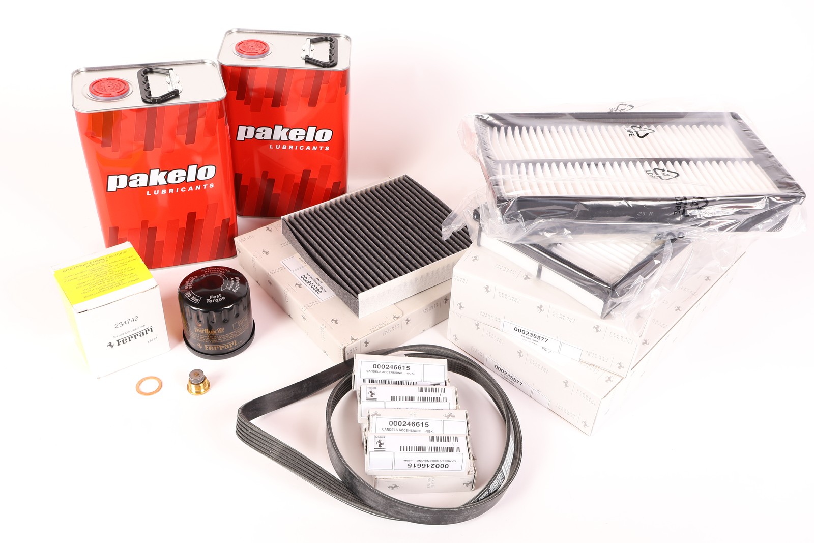 Calisk3 Ferrari California service kit - Oil filter, sump plug w/ gasket, air